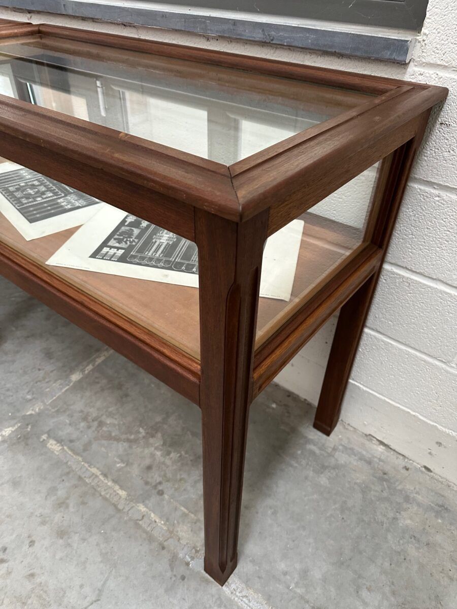 Pair of mahogany display cabinets from the 1960s