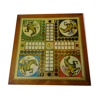 Boite de 4 jeux de société petits chevaux oies