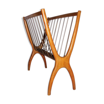 Scandinavian vintage design magazine holder