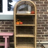 Buri wicker & rattan shelf