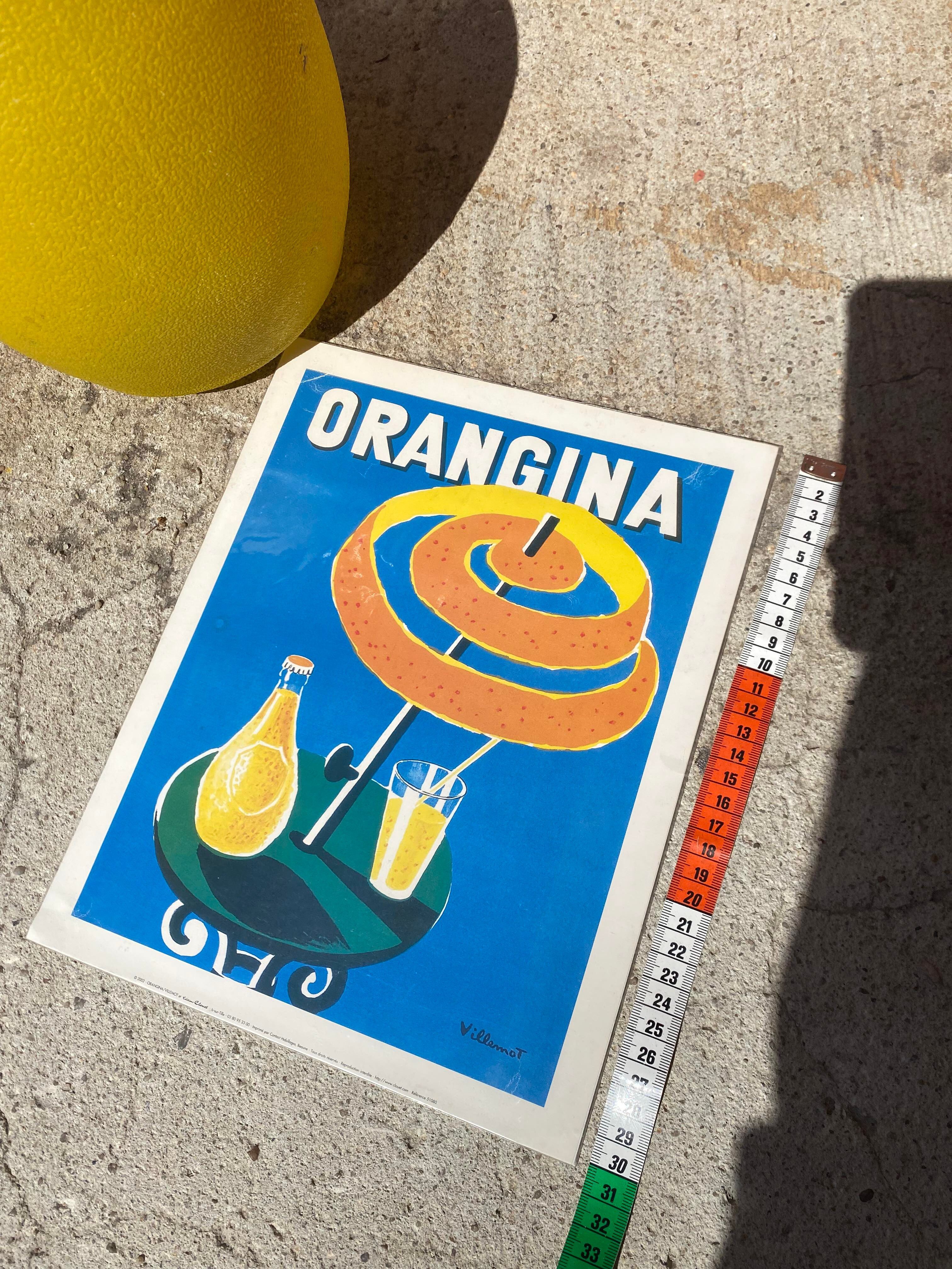 Affiche vintage Orangina