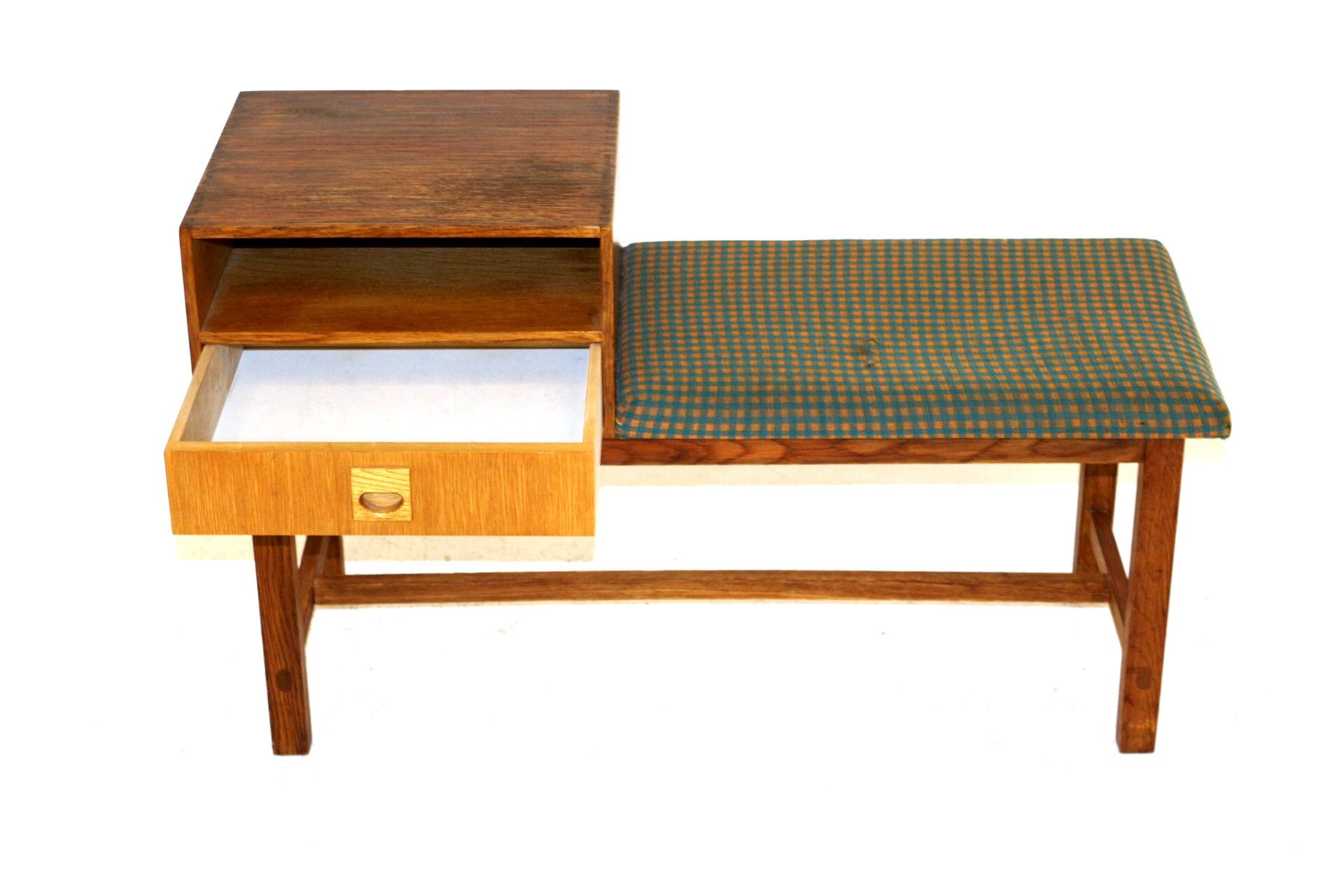 Oak telephone bench, Sweden, 1960