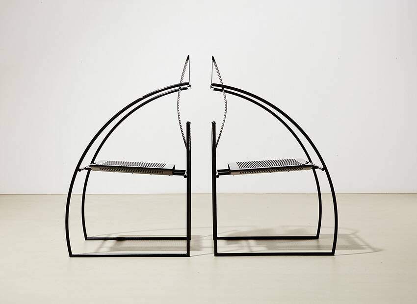 Mario Botta Pair of Quinta Chairs for Alias Italy 1986