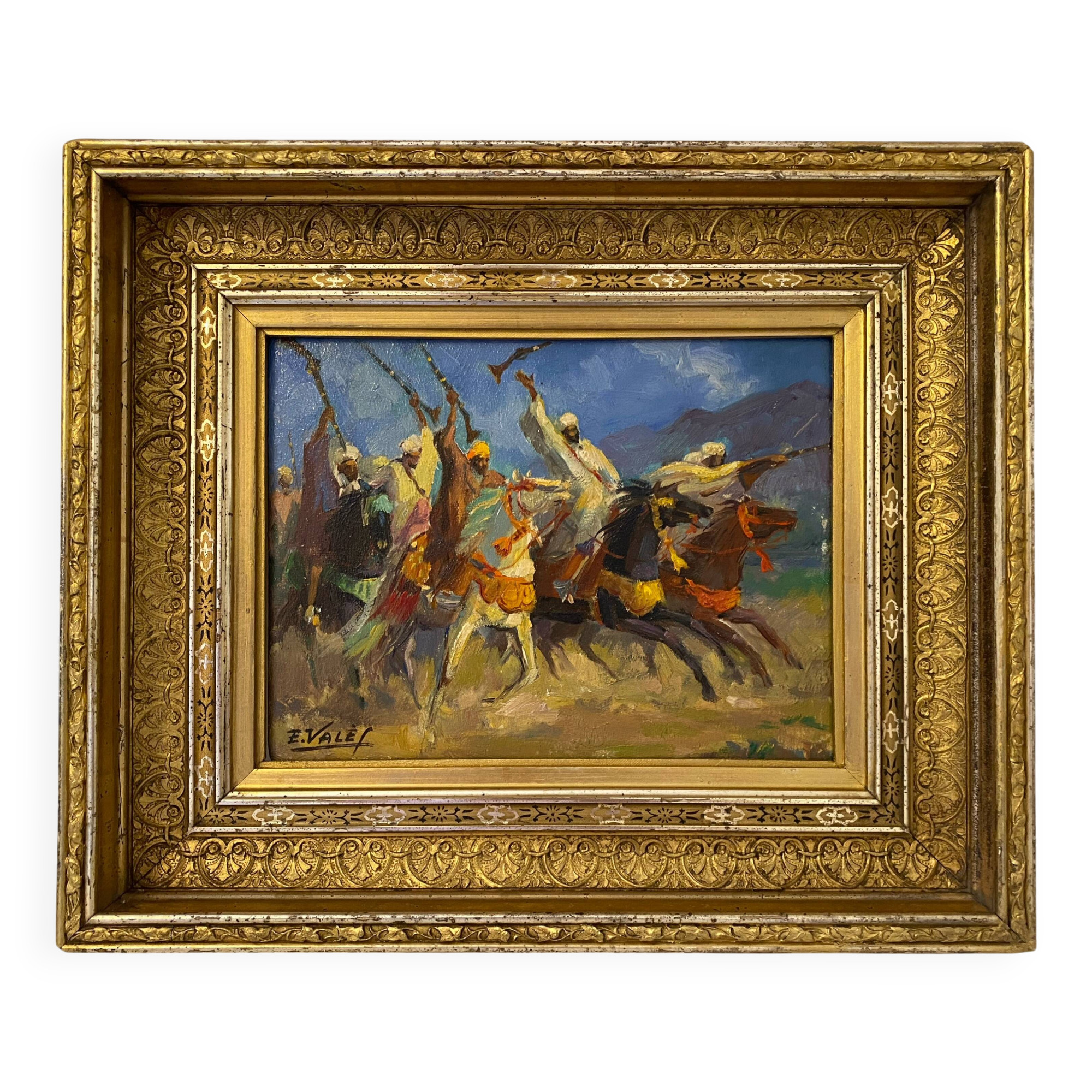 Peinture orientaliste XXème siècle. Edmond Valès (1918-2001)