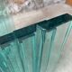 Table basse en verre teinté bleu an80
