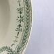 7 Old dark green Digoin hollow plates