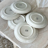 5 Gien dessert plates
