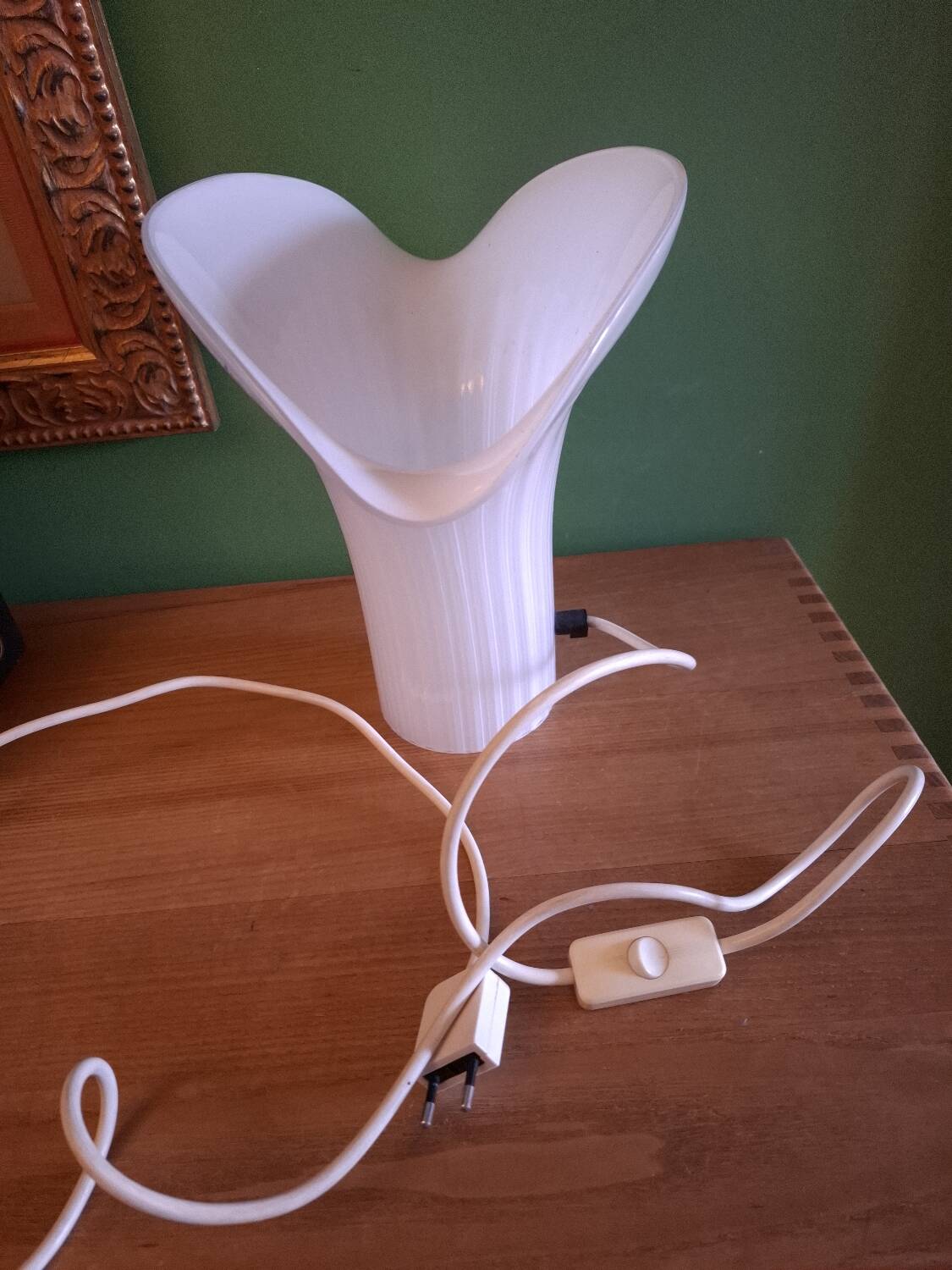 Lampe années 80'S en verre soufflé Murano