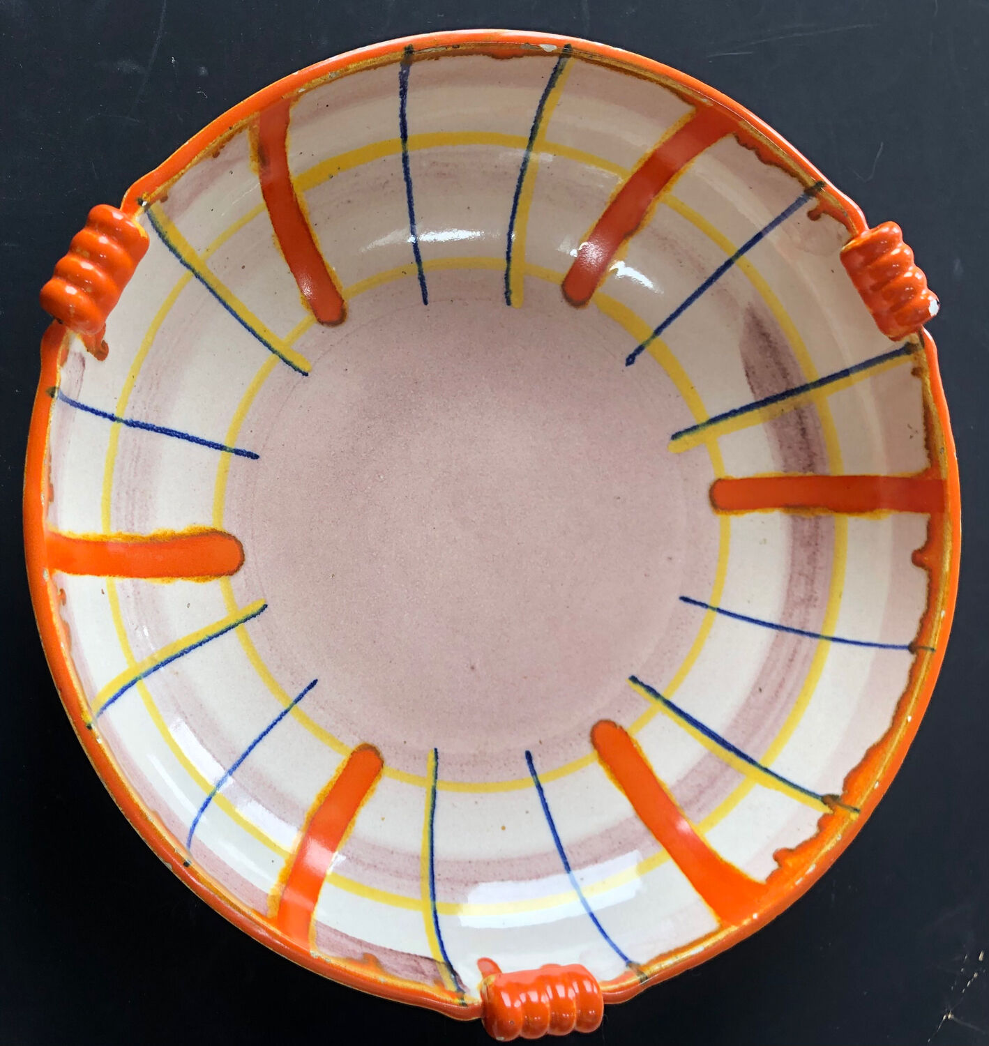 Abstract dish by Elfie Stadtler for Schramberg