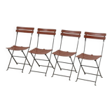 Set of 4 "Celestina" folding chairs by Marco Zanuso for Zanotta, 1978