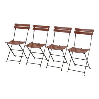 Ensemble de 4 chaises pliantes « Celestina » de Marco Zanuso pour Zanotta, 1978