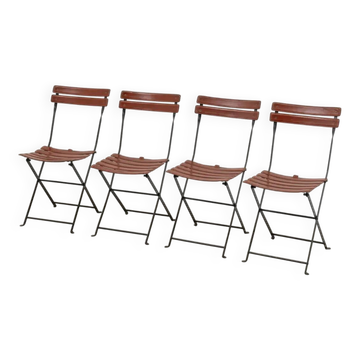 Set of 4 "Celestina" folding chairs by Marco Zanuso for Zanotta, 1978
