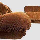 "Patate" armchairs and pouf, Airborne Publisher, 1970