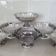 6 dessert bowls by Guy Degrenne in 18/10 stainless steel