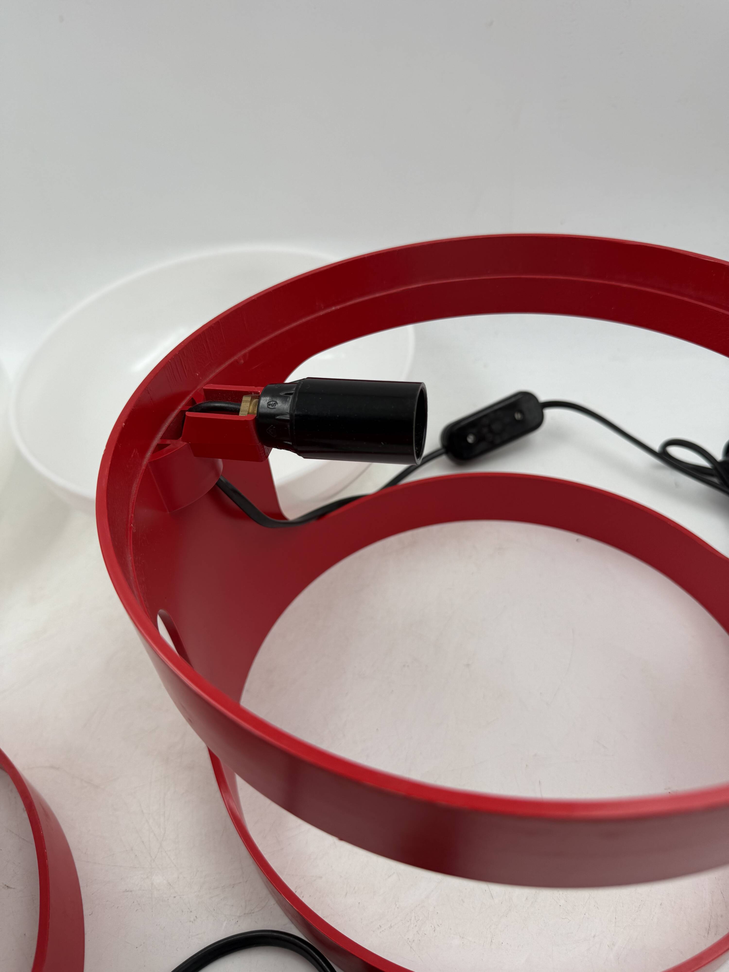 Joe Colombo, space age set of 2 mod. KD27 table lamps, Kartell Italy 1970s