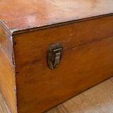 Vintage wooden toolbox chest