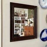 Miroir en bois foncé ☐ 49,5 x 40 cm