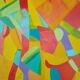 Abstract painting contemplation