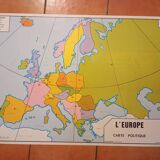 School map: europe political map n°7 / europe the common market n°8