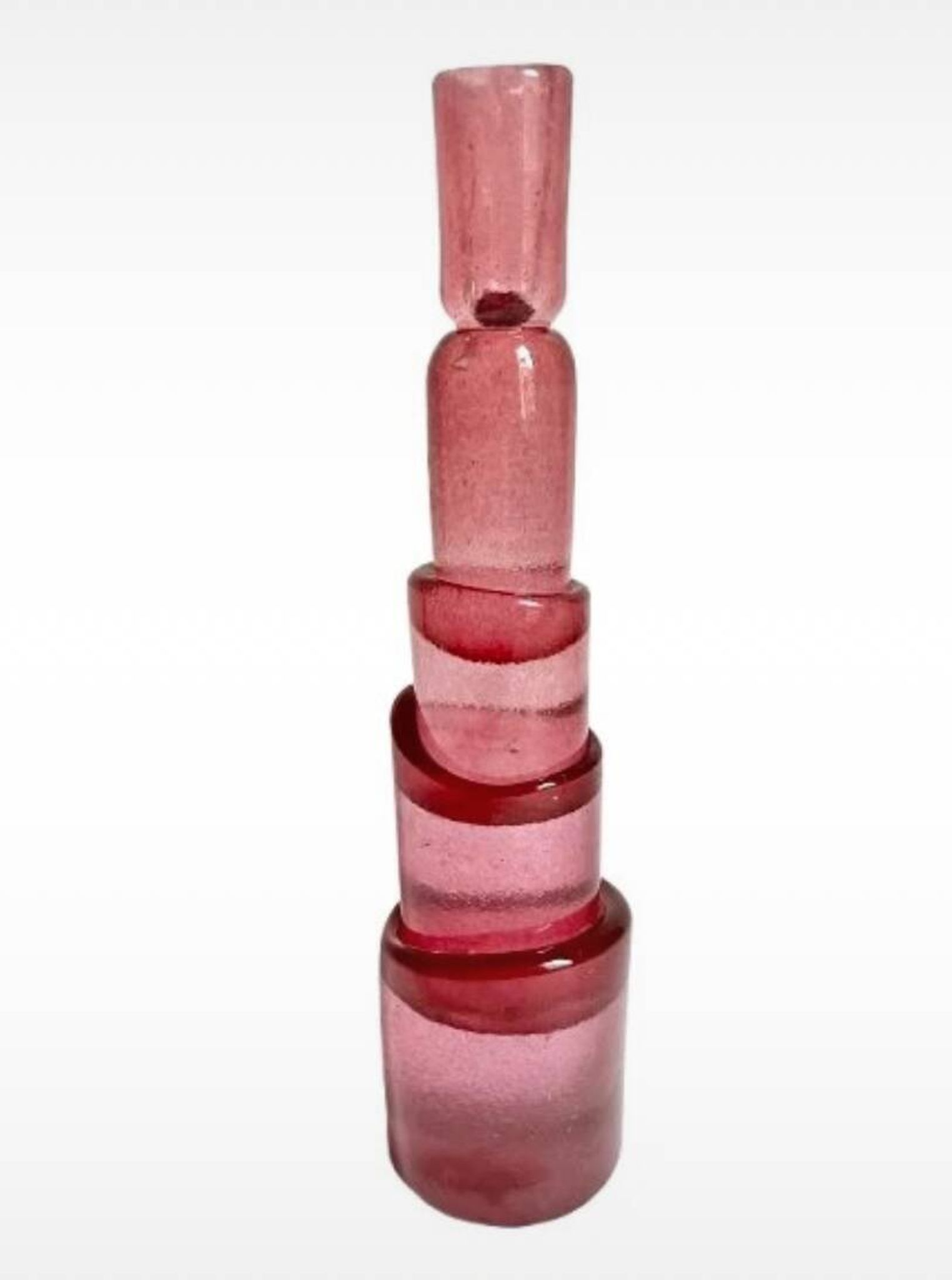 Bougeoir en verre soufflé Bernard Heesen