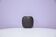vintage matt black flat vase