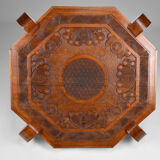 Colonial Art Deco carved coffee table circa 1930