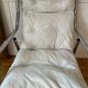 Fauteuil tubulaire en métal chromé, années 70