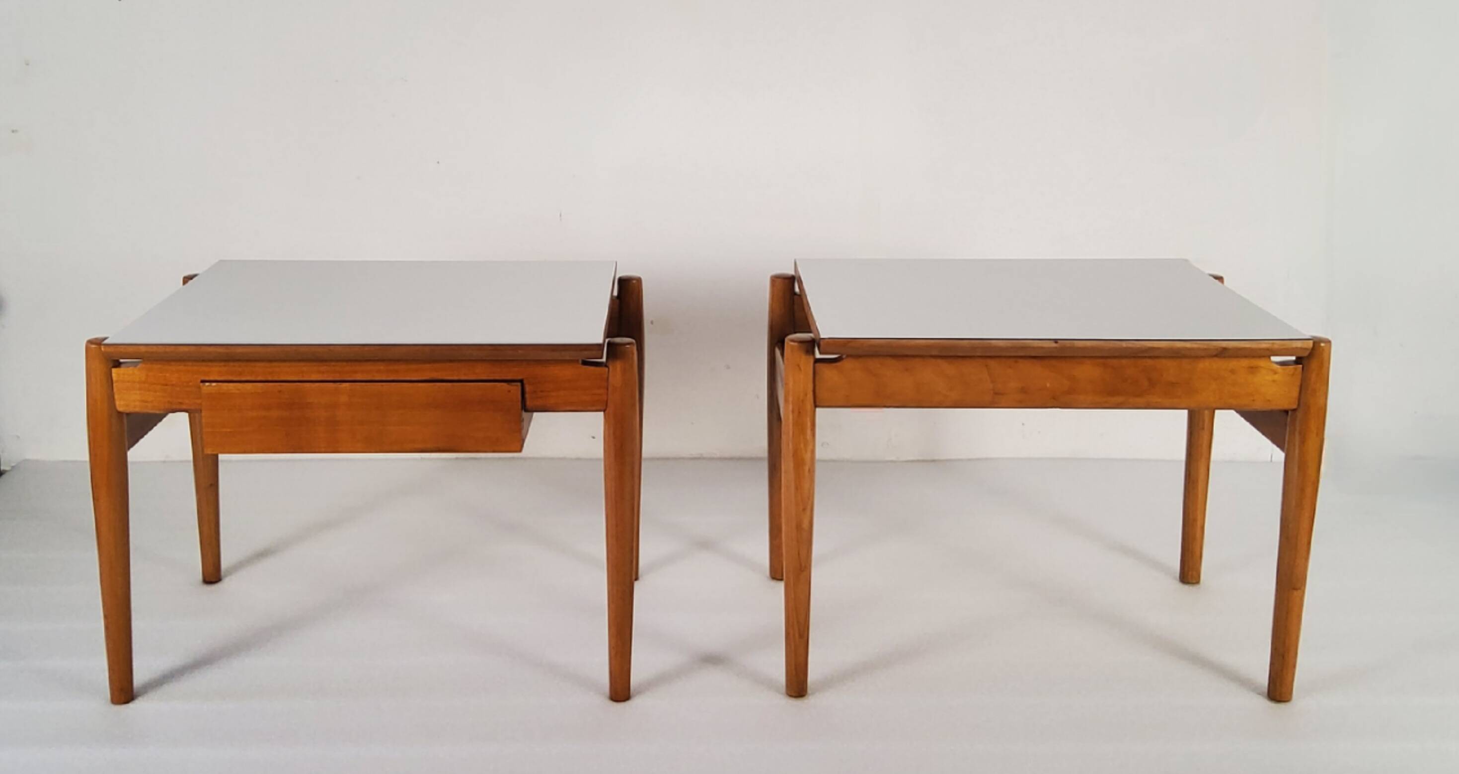 Wooden side table, Van Den Berghe-Pauvers, Belgium