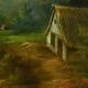 Huile sur Toile « Le Moulin » de N. Okolowicz – Début XXe