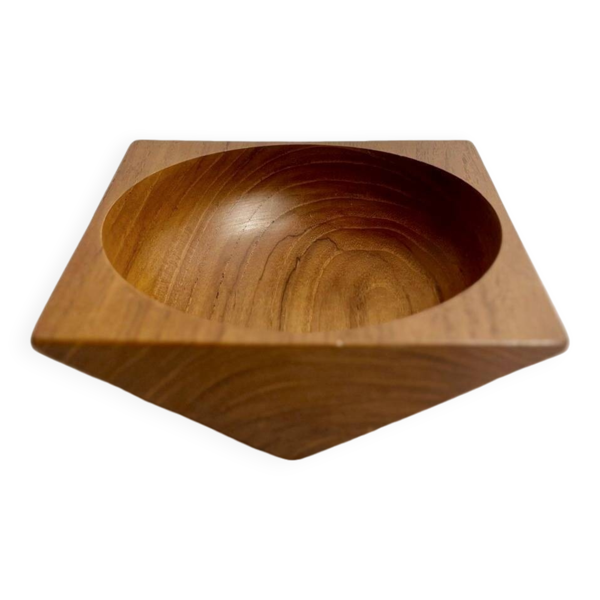 Scandinavian teak bowl by Söwe Konst Sweden, 1950s-1960s