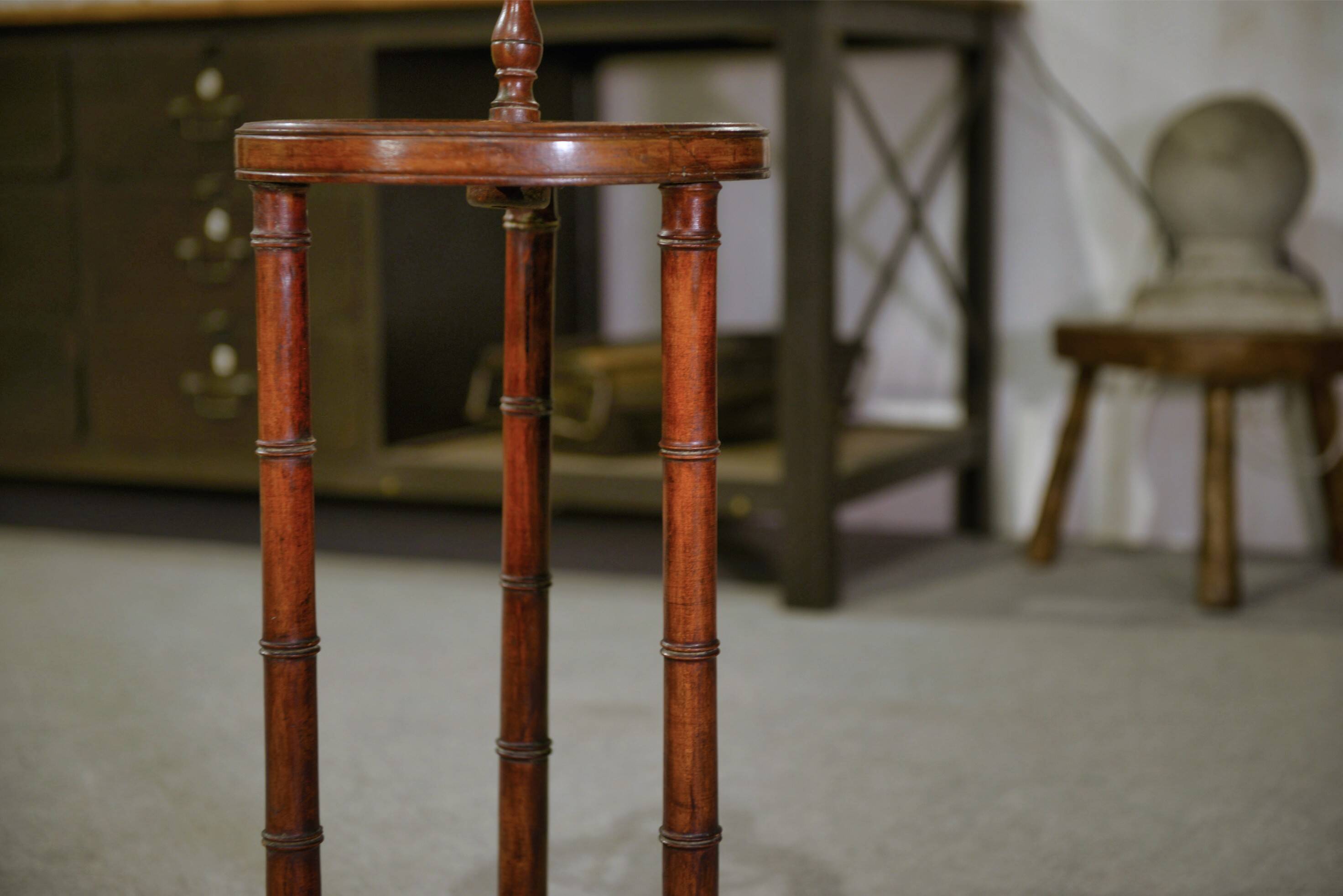 Beech umbrella stands imitating bamboo from the 1930s.
