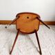 Pair of vintage vinyl chairs with splayed legs