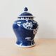 Vase couvert chinois décor Prunus début 20e