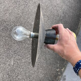 Arlus Lunel 1950 chandelier in perforated metal