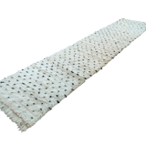 Berber runner rug with black dots