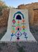 Large Moroccan rug made of natural wool, dimensions 250x150 cm, handmade.