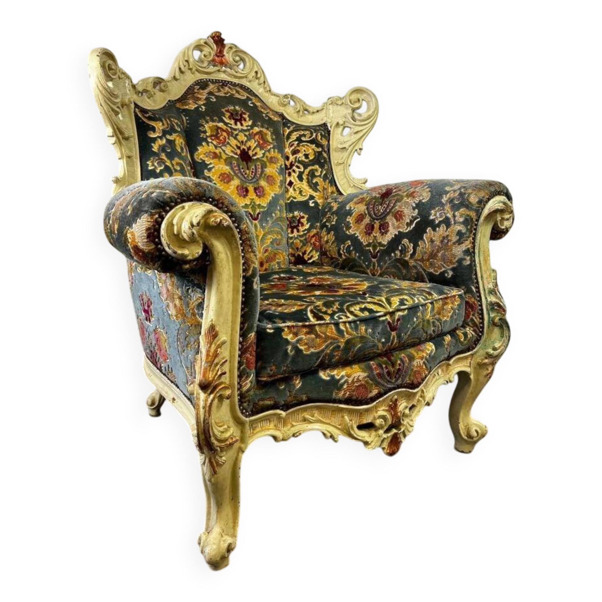 Vintage baroque armchair / armchair / armchair