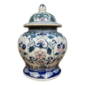 Potiche couverte asiatique Vintage en porcelaine peinte