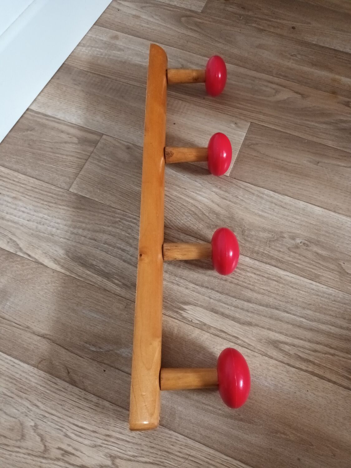 Vintage wall coat rack