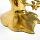 70s coffee table, model Bonsai by Willy Daro, made of brass and fire-gilded