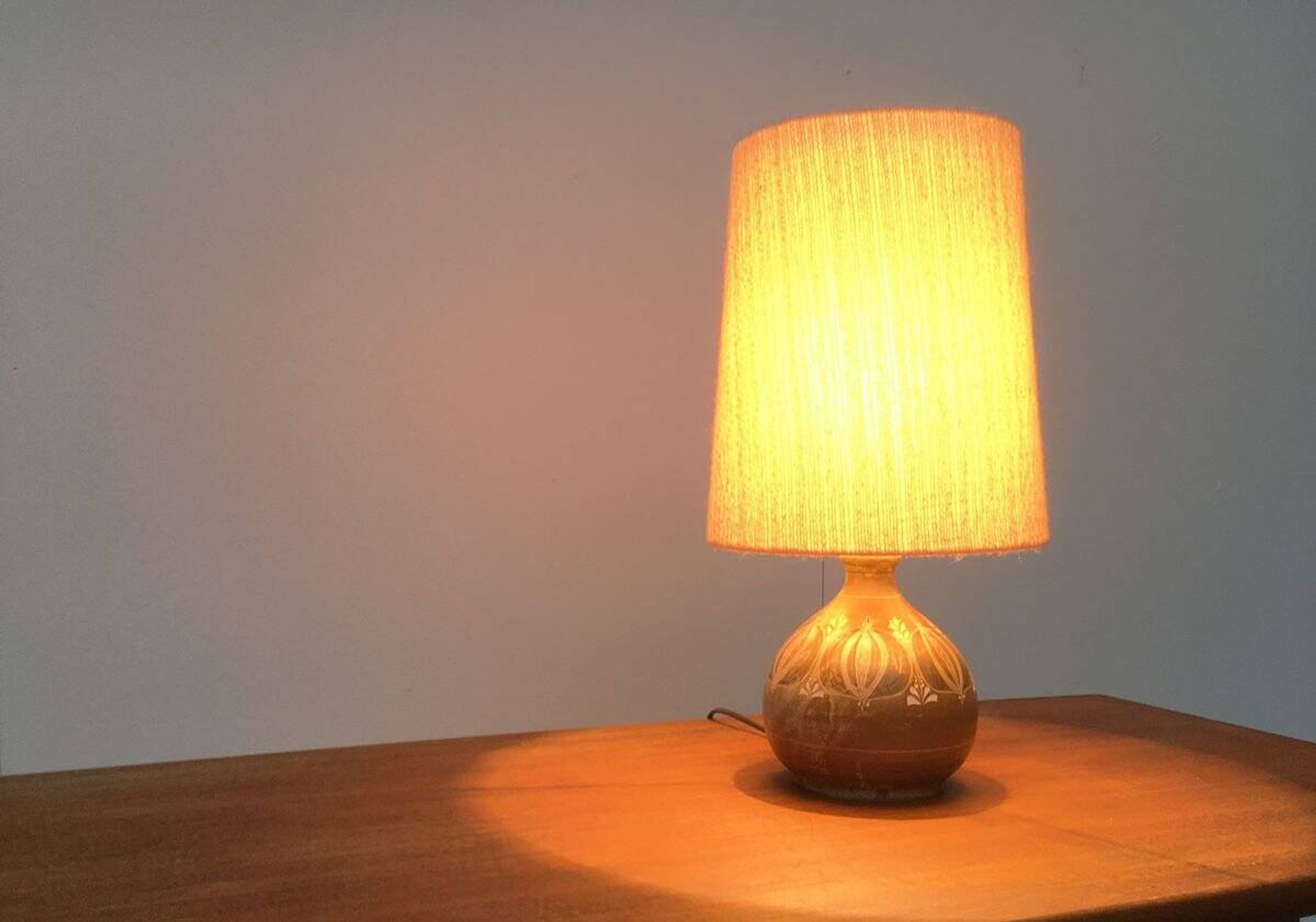 Mid-century German ceramic table lamp by Thoms Keramik.