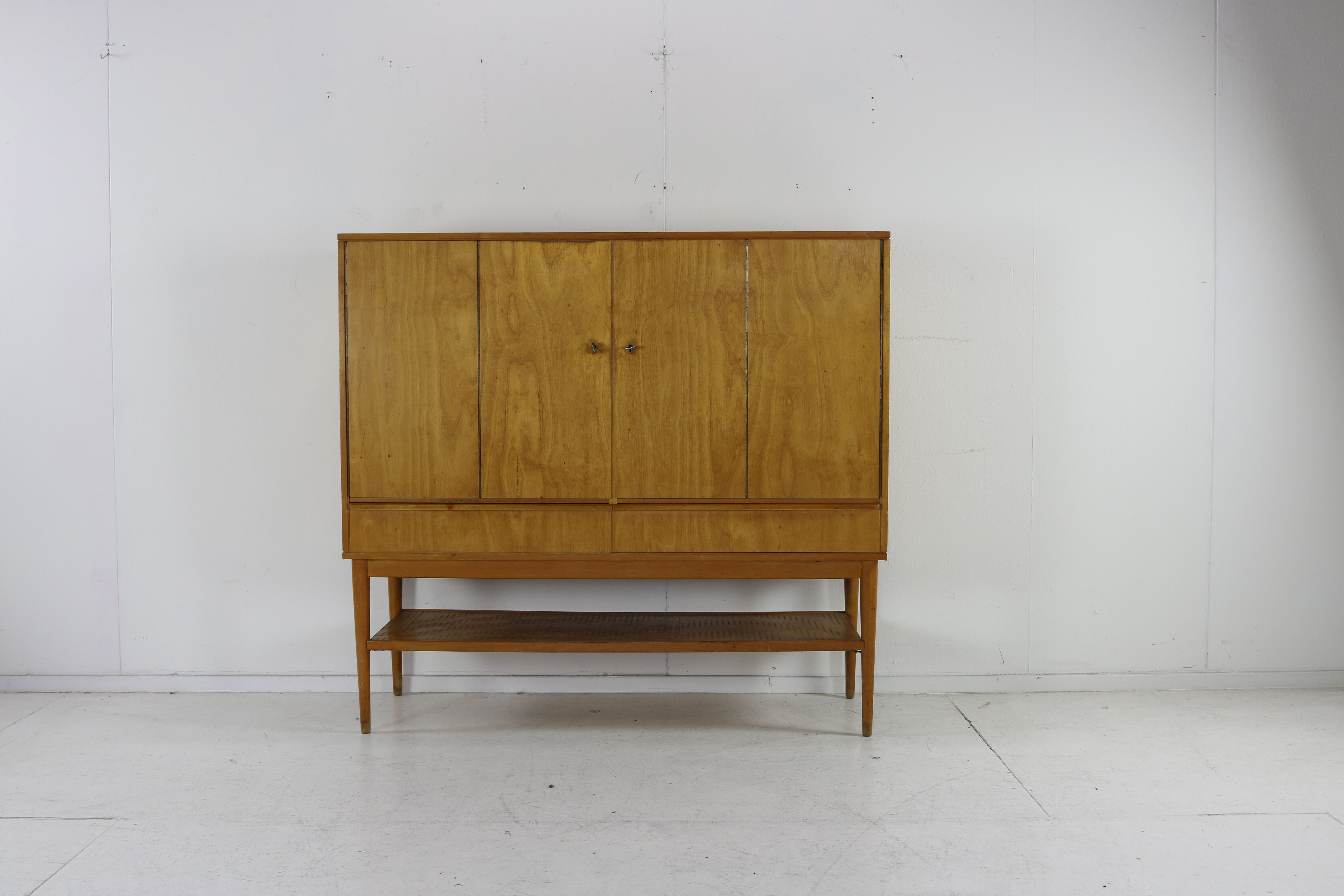 Dutch design birchwood cupboard cabinet for UMS Pastoe by Cees Braakman