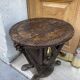 Wooden pedestal table