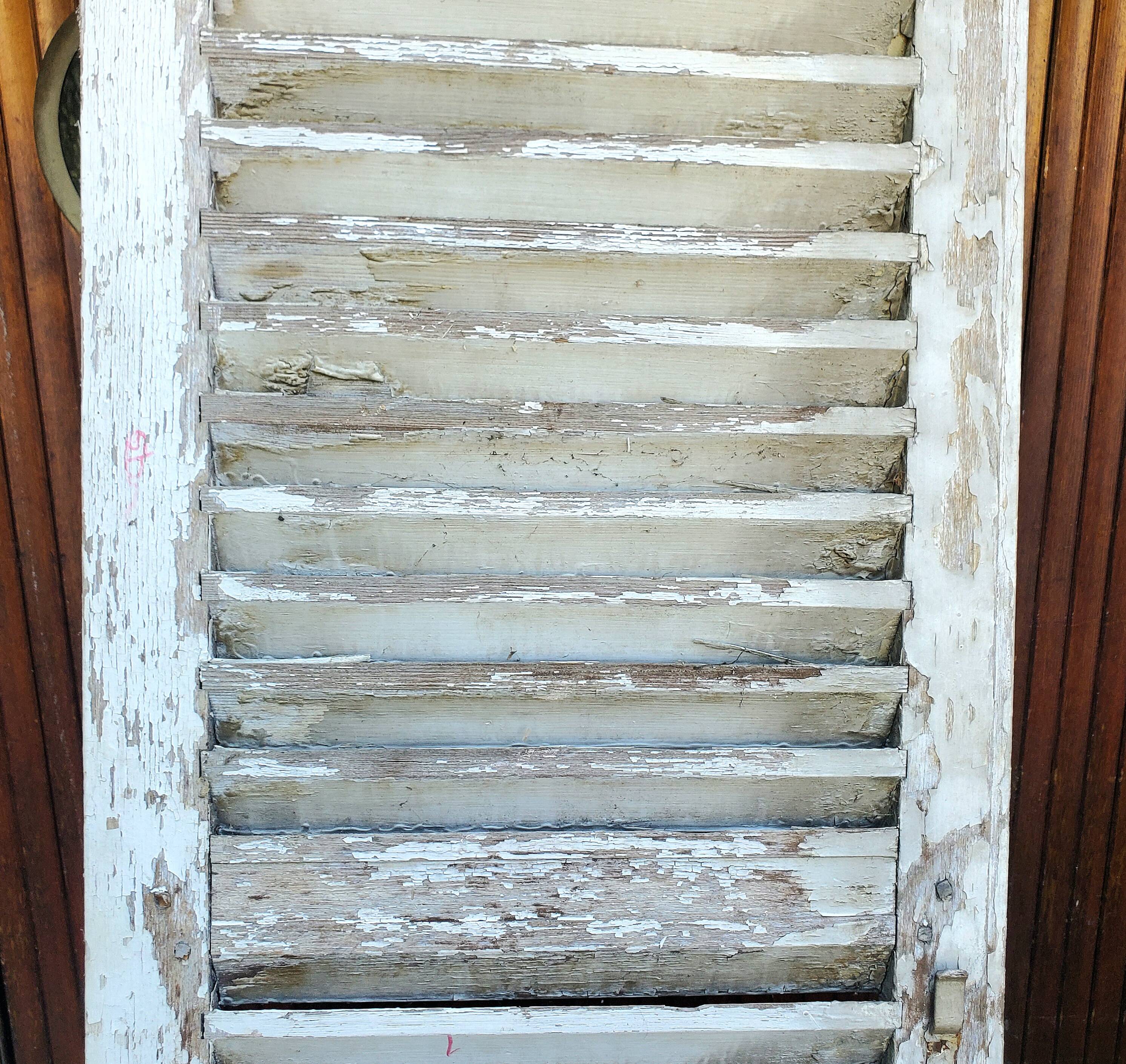 Old wooden shutter