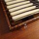 12 knives handled in Art Deco bone 1930 in case