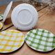 Lot 3 dessert plates Tablecloth