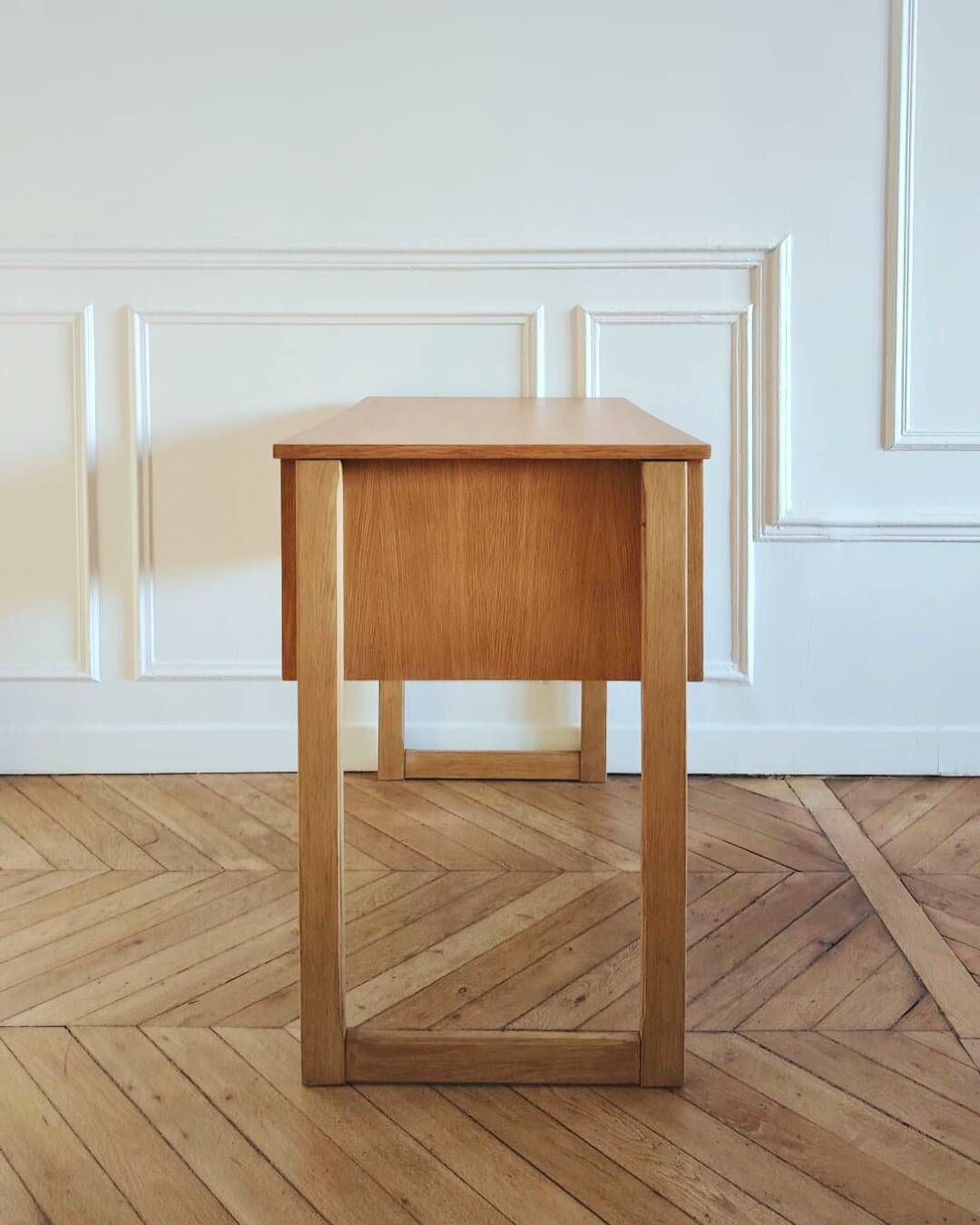 Renovated vintage desk, Scandinavian style, 1960s-70s.