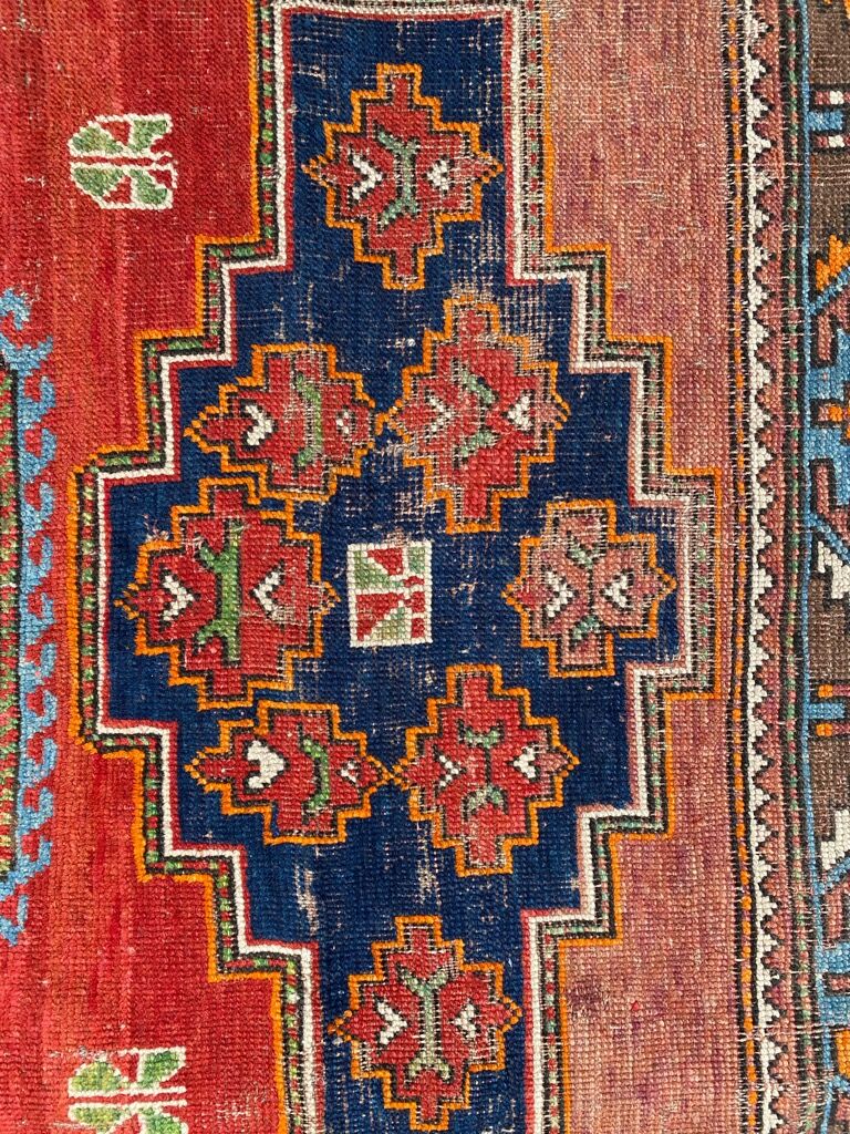 Kazak ancient Caucasian carpet 152x195 cm