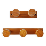 Vintage 70s pine coat hooks – Perriand Les Arcs style