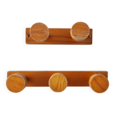 Vintage 70s pine coat hooks – Perriand Les Arcs style